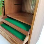 Vintage Teak Houten Dressoir | Highboard | Wandkast Deens thumbnail 9