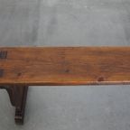 Geweldige Antieke Franse Halbank/ Bank Voor Aan De Eettafel thumbnail 9
