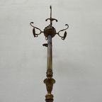 Messing Rococo Staande Kapstok Hollywood Regency Hall Tree 5 thumbnail 8