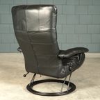 Vintage Draaifauteuil Met Voetsteun – Recliner – Jaren 80 thumbnail 5