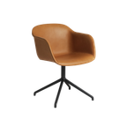 Muuto / Fiber Armchair / Swivel Base / Cognac thumbnail 2