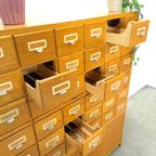 Oude Houten Ladekast Met Uitschuifbare Planken Vintage thumbnail 18