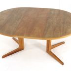 Bernhard Pedersn And Son Eiken Ronde 2x Verlengbare Eettafel Tafel Vintage 'bogvad' Deens Design thumbnail 16