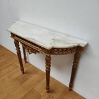 Barok Rococo Wandconsole Sidetable Met Marmer Blad En Spiegel 02 thumbnail 10