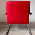 2x Vitra Visalounge Leather Armchairs By Antonio Citterio thumbnail 4