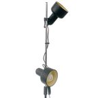 Postmoderne Vintage Vloerlamp Chroom Twee Verstelbare Kappen 1970’s thumbnail 5