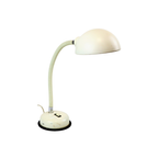 Vintage Bureaulamp Wit Industrieel Flexibel Metaal Lamp 43Cm thumbnail 9