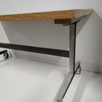 Industrieel Gefineerd Bijzet Tvtafel Op Wielen Jaren 70-80 thumbnail 7