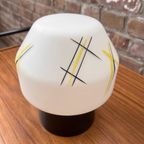 Mid Century Plafonniere, Vintage Melkglazen Plafondlamp thumbnail 5