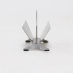 Brushed Steel Magazine Rack 1980S thumbnail 4