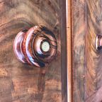 Heel Mooi Antiek Engels Mahonie Driedelig Kabinet, Met Planken En 3 Lades, 210 Cm Hoog thumbnail 11