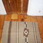 Vintage Turkish Kilim Rug * Usak Region Turkey * Woven Wool thumbnail 3