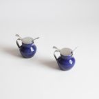 Rorstrand Porcelain Mustard Pots, Set Of Two. thumbnail 7