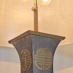Set 2 Vintage Tafellamp Tin Messing ’60 Mid Century Japandi thumbnail 17