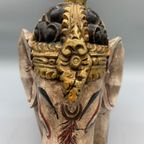Vintage Houten Olifant Balinees Xl thumbnail 18