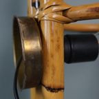 Unieke Vintage Bamboe Wand Lamp, 1950 thumbnail 11