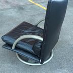 Vintage Rolf Benz Leren Swivel Fauteuil, Torino Bmp thumbnail 4