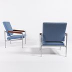 Pair Of Lounge Chairs By Kay Boeck Hansen For Fritz Hansen, 1970’S Denmark thumbnail 5