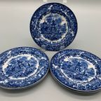 Wedgwood Chinese Etpuria Gebaksbordjes 5 Stuks thumbnail 5