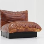 Vintage Italiaanse Leren Fauteuil 1970S thumbnail 2