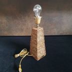 Vintage - Kastlamp - Tafellamp - Rotan - Birma Riet - Myanmar.- thumbnail 7