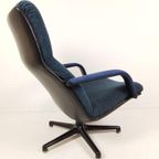 Artifort Swivel Chair Blue | F141 Geoffrey Harcourt Bureau thumbnail 8