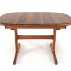 dyrlund Ovalen 1x Verlengbare Teak Eettafel Deens Vintage Massief Teak thumbnail 14