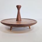 Set 6 Vintage Eierdopjes Teak Hout Denmark ’60 Mid Century thumbnail 7