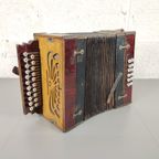 Antieke Houten Accordeon thumbnail 3