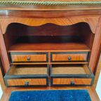 Antiek Franse Secretaire Wandkast Ladekast Met Marmer Blad thumbnail 20