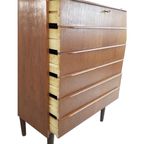 Vintage Teak Houten Ladenkast Deens 6 Lades Chest Of Drawers thumbnail 3