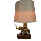 Vintage - Olifant - Verzilverd - Tafellampje - 60's thumbnail 4
