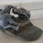 2x Beeld Olifant Sculpture Ornament Moederdag thumbnail 2