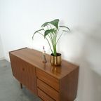 Teak Fineer Dressoir Met Ronde Knop En Lades thumbnail 14