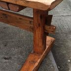 Antieke Rustieke Landelijke Massief Houten Eettafel 210 Cm thumbnail 23
