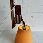 Vintage Houten Wandlamp /Schaarlamp Met Kapje 'Aro Leuchten' thumbnail 15