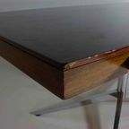 Zeldzame Vintage Mid-Century Executive Bureau Van Florence Knoll In Palissander Hout thumbnail 12