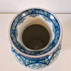 Vintage Japanse Vaas Porselein Lotus Bloem.vaas thumbnail 5