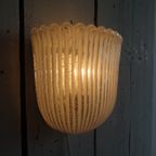 Wandlamp Glashütte Limburg - Plissé Opaalglas - Jaren '70 - 2878 thumbnail 7