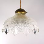 Vintage Glazen Lampenkap Geslepen Glas thumbnail 4