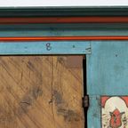 Antieke Beschilderde Bruidskast 1788 thumbnail 10