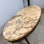 Vintage Onyx Coffee Table Met 'Gouden' Frame thumbnail 8