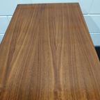 Vintage Jaren 60-70 Verrijdbare Bijzettafel Tv Tafel (Fineer Chroom) thumbnail 2