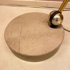 Italian Arc Lamp With Taupe Marble Base thumbnail 6