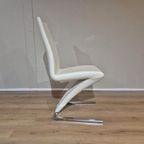 4x Rolf Benz 7800 - Eetkamerstoelen - Nieuwstaat - Zwart-wit thumbnail 9
