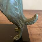 Boekensteunen Barzoihonden Windhonden Art Deco Gesigneerd Roux Frans thumbnail 11