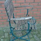 Ouderwetse Metalen Tuinstoelen Set Van 2 thumbnail 5