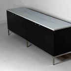 Vintage Mid-Century Zeldzaam Dressoir In Hout En Marmer Van Florence Knoll thumbnail 3