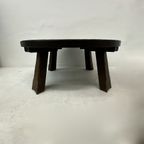 Brutalist Solid Wooden Coffee Table , 1970’S thumbnail 15