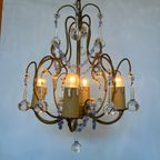Murano Italiaanse Kroonluchter Teardrop Pegels Vintage Hanglamp thumbnail 2